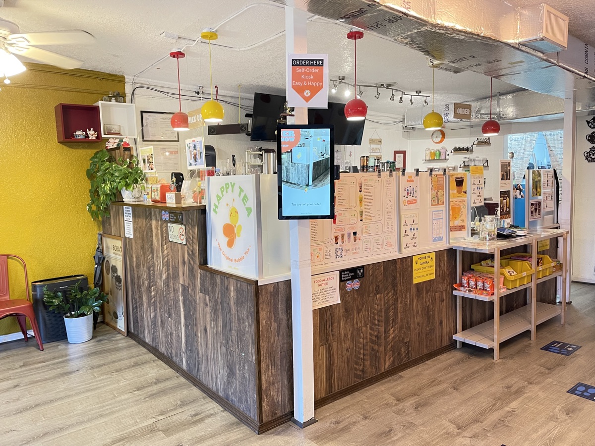 Inside the Happy Tea shop